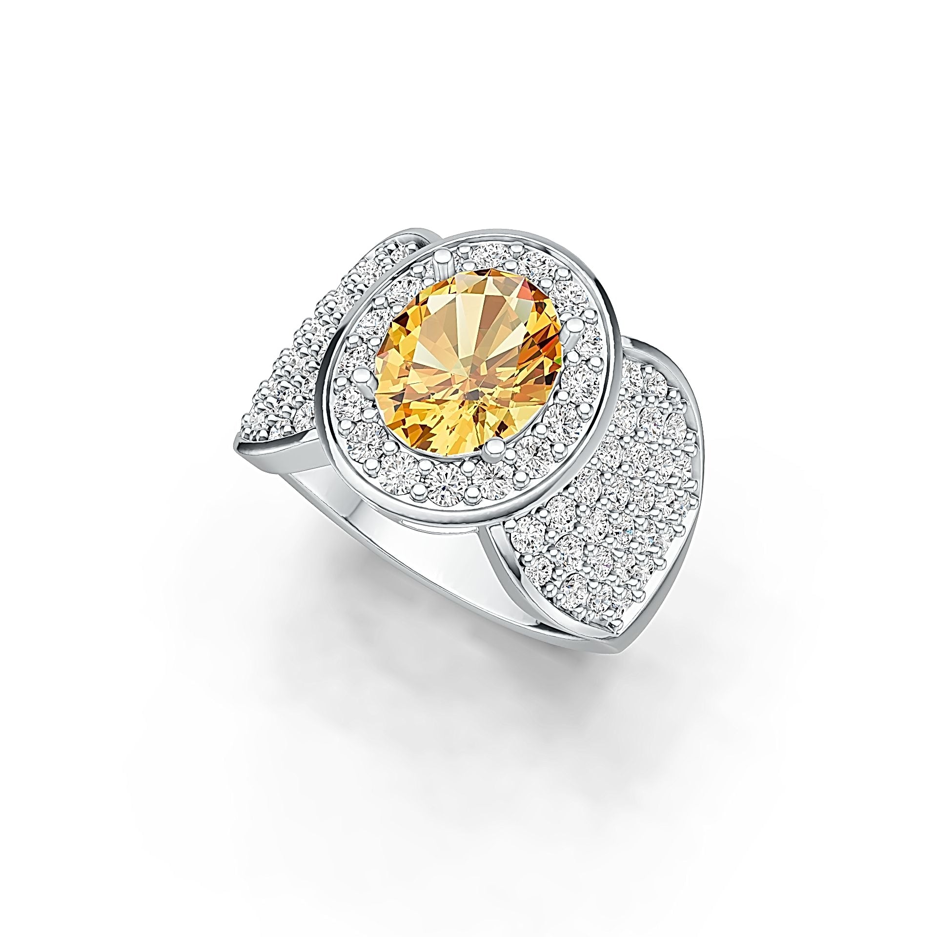 Sterling Silver Semi Mount Ring Setting Oval OV 10X8mm DHJ