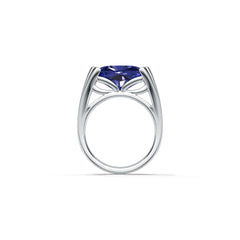 Men's Ring Settings Sterling Silver Ring Mounting Cushion CU 14x10mm Syzjewelry