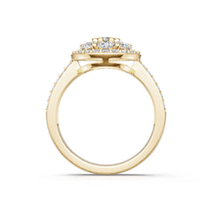 Platinum Semi Mount Ring Setting Round Ro 3x3mm Diamond Accent Syz Jewelry