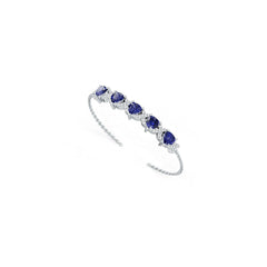 Sterling Silver Tennis Bracelet Semi Mount For Women Heart HT 5x5mm Fully Adjustable DHJ