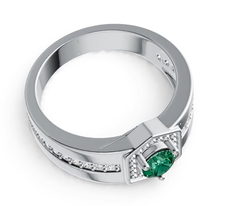 Sterling Silver Semi Mount Ring Setting Round RD 5x5mm Halo Syzjewelry