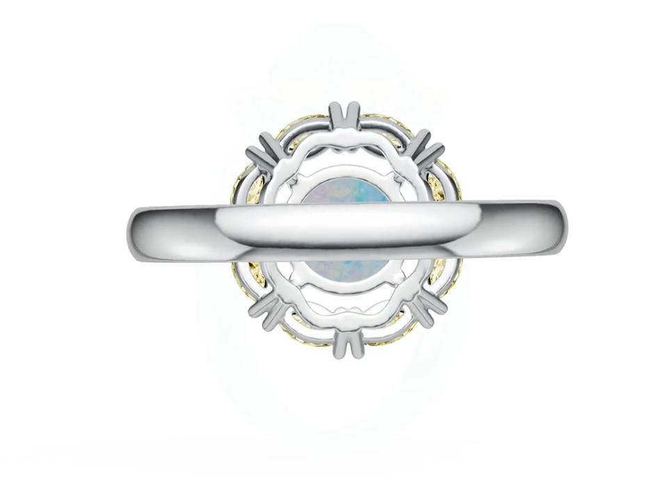 Sterling Silver Semi Mount Ring Setting Round RD 7X7mm MQ 4X2mm Syzjewelry