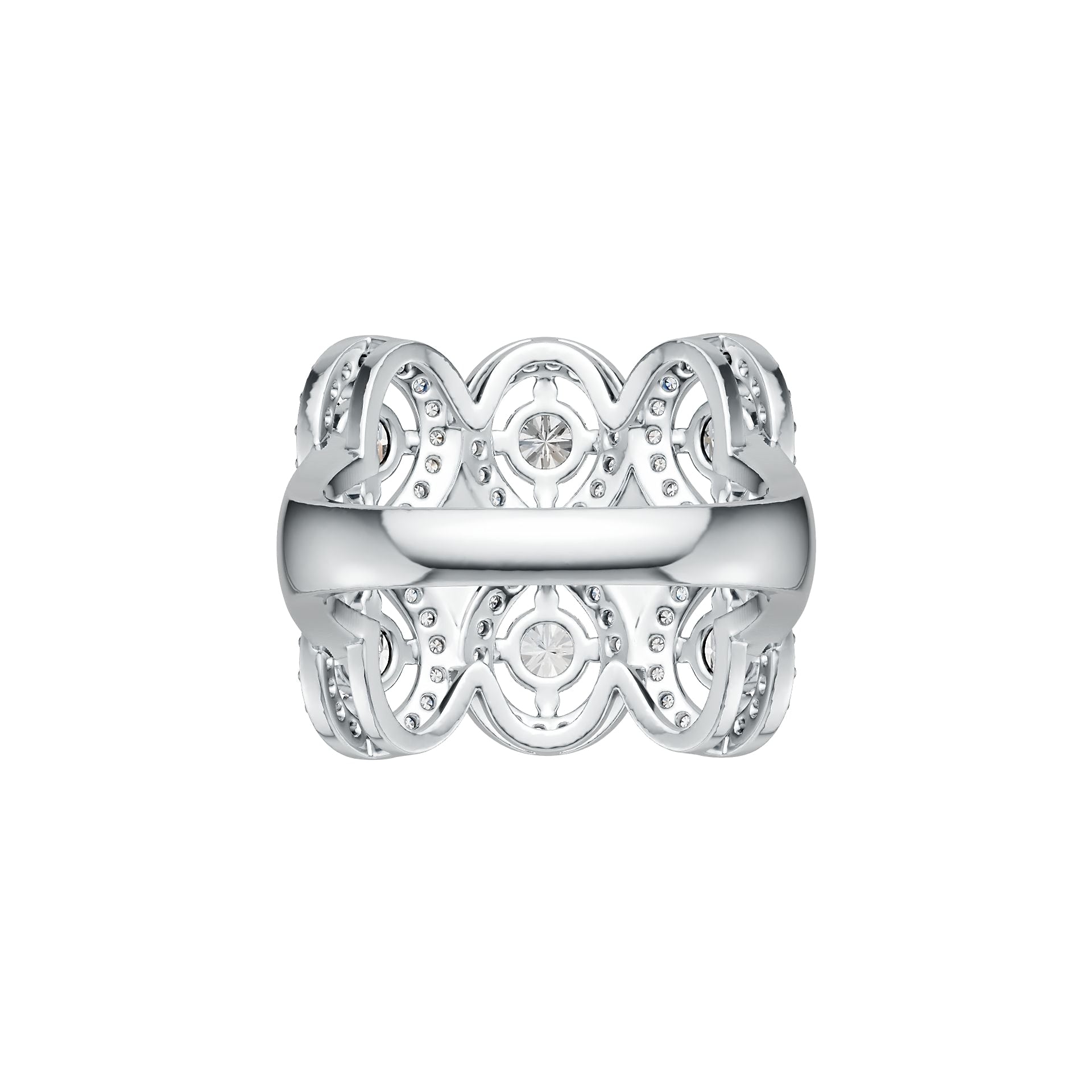 Sterling Silver Semi Mount Ring Setting Round RD 4x4mm DHJ