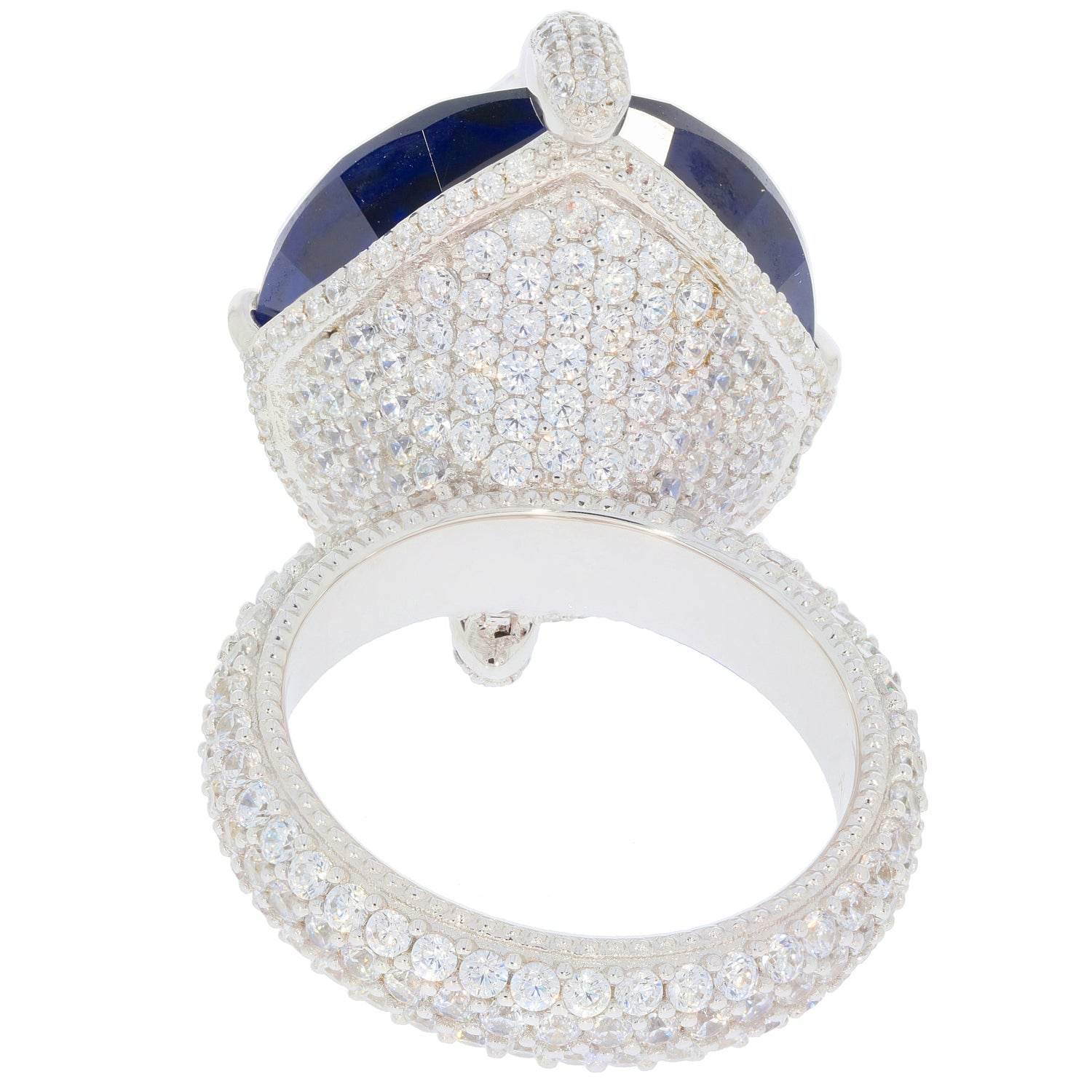 14K Gold Semi Mount Ring Setting Oval OV 20X17mm MQ 12x6mm Diamond Accent Syzjewelry