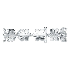 Platinum Semi Mount Bracelet Setting Round Ro Syz Jewelry