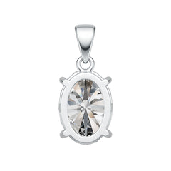 Sterling Silver Semi Mount Pendant Setting Oval OV 14X10mm DHJ