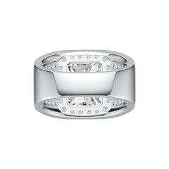 Sterling Silver Semi Mount Men's Ring Setting Emerald OCT 12x10mm Halo Syzjewelry