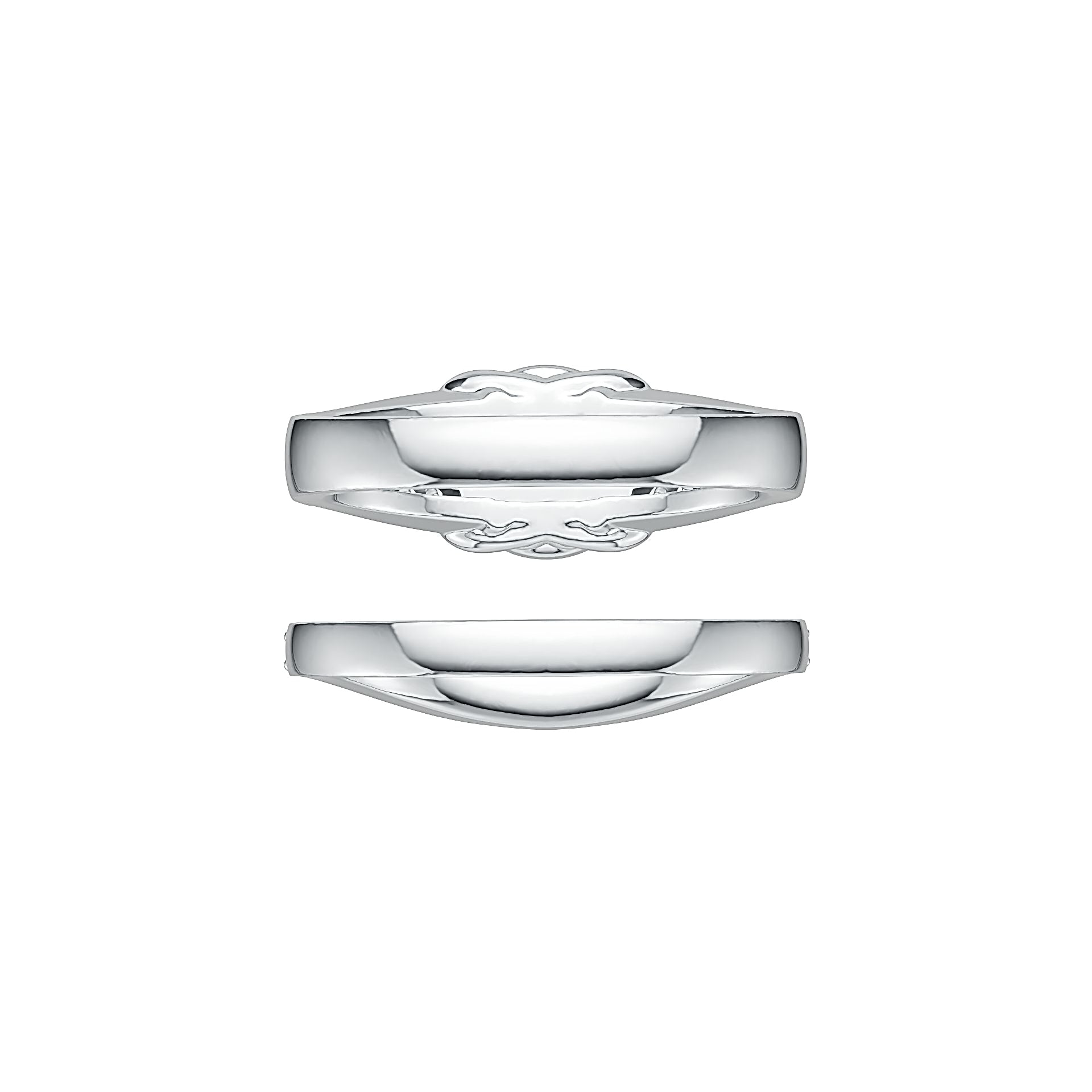 10K Gold Semi Mount Ring Setting Round RD 2.5mm Moissanite Accent DHJ