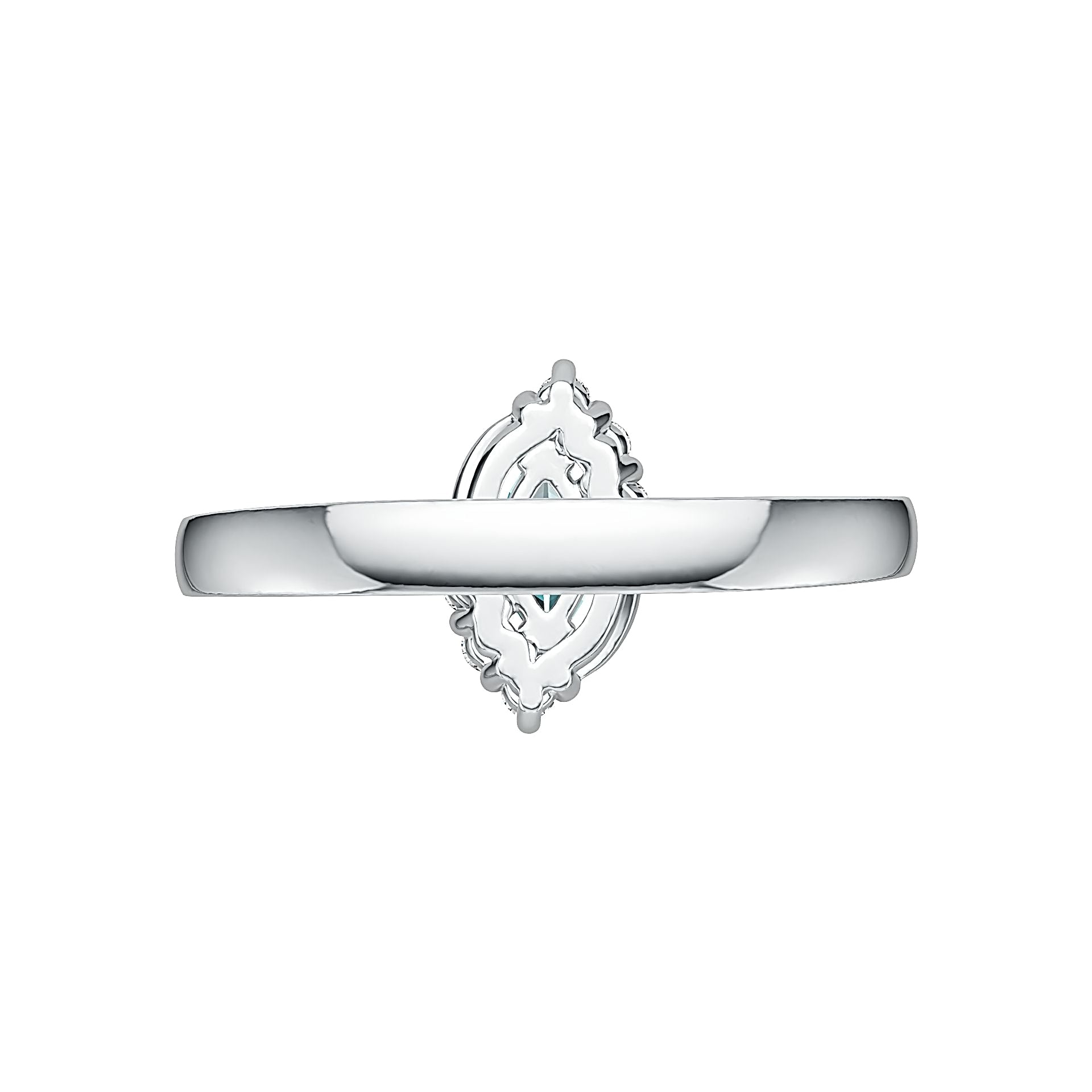 Sterling Silver Semi Mount Ring Setting Marquise MQ 6X3mm DHJ