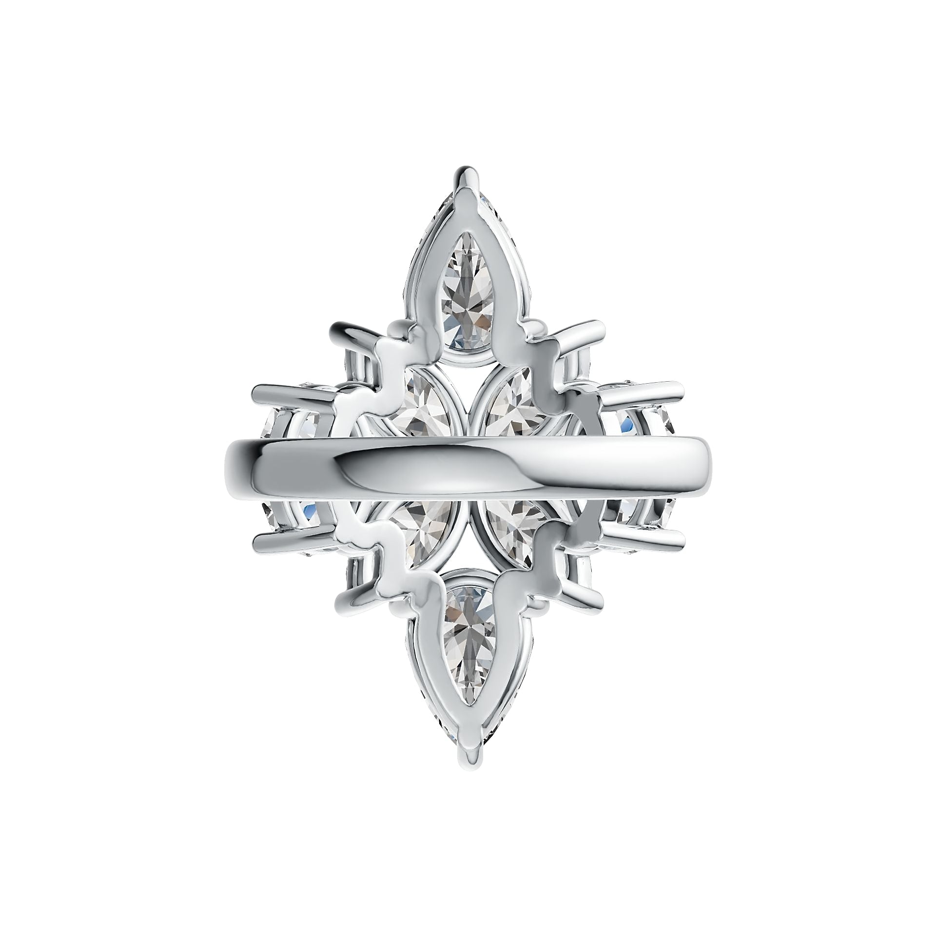 Sterling Silver Semi Mount Ring Setting Marquise MQ 9x4.5mm PE 9x6mm OV 8x6mm Syzjewelry