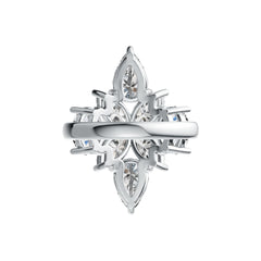 Sterling Silver Semi Mount Ring Setting Marquise MQ 9x4.5mm PE 9x6mm OV 8x6mm Syzjewelry
