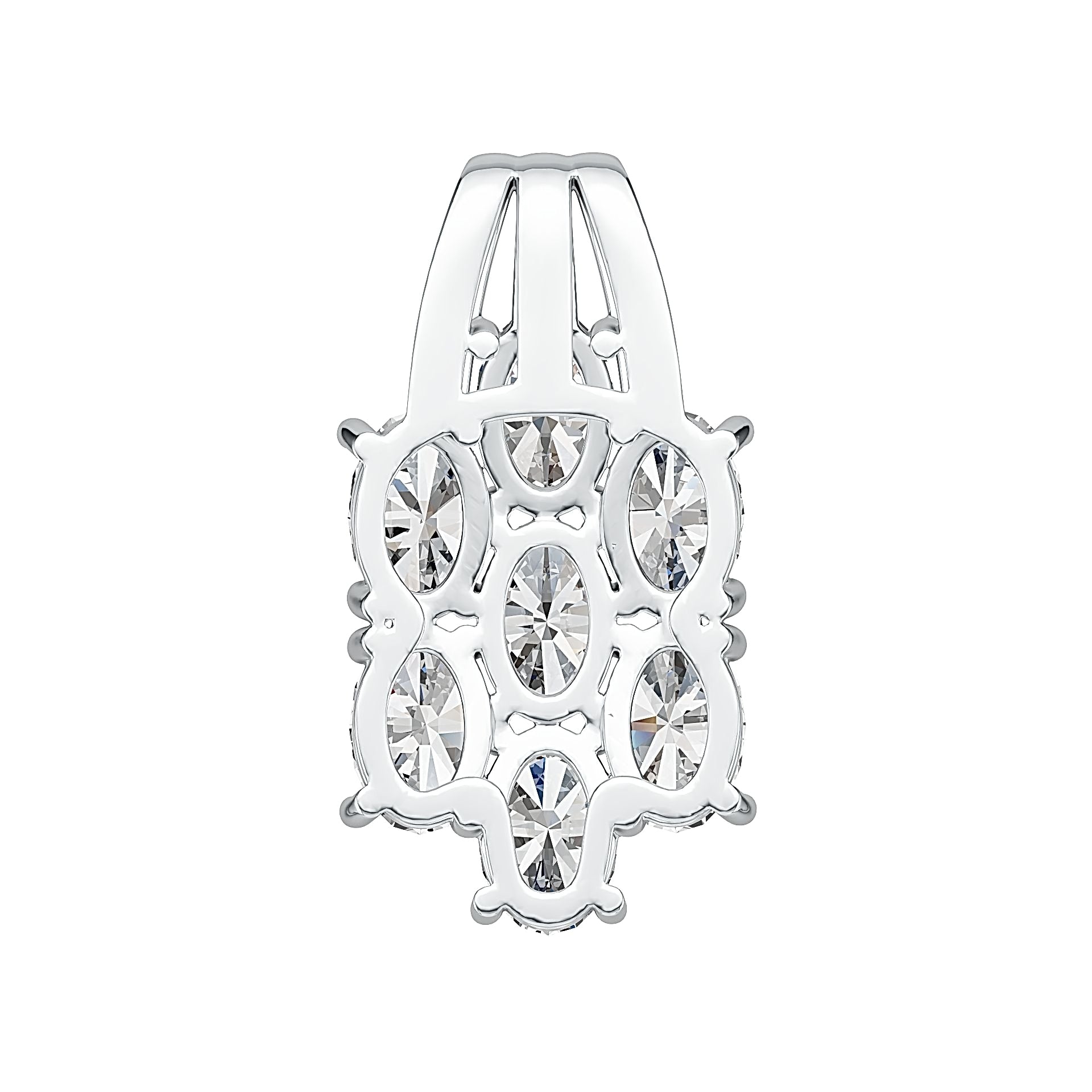 Sterling Silver Semi Mount Pendant Setting Oval OV 6X4mm DHJ