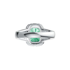 Sterling Silver Semi Mount Ring Setting Cushion CU 10X8mm Halo DHJ