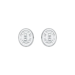 Sterling Silver Semi Mount Earrings Setting Oval OV 8X6mm DHJ