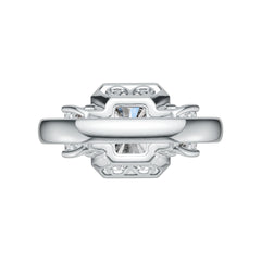 Sterling Silver Semi Mount Ring Setting Emerald OCT 8X6mm OCT 6X4mm DHJ