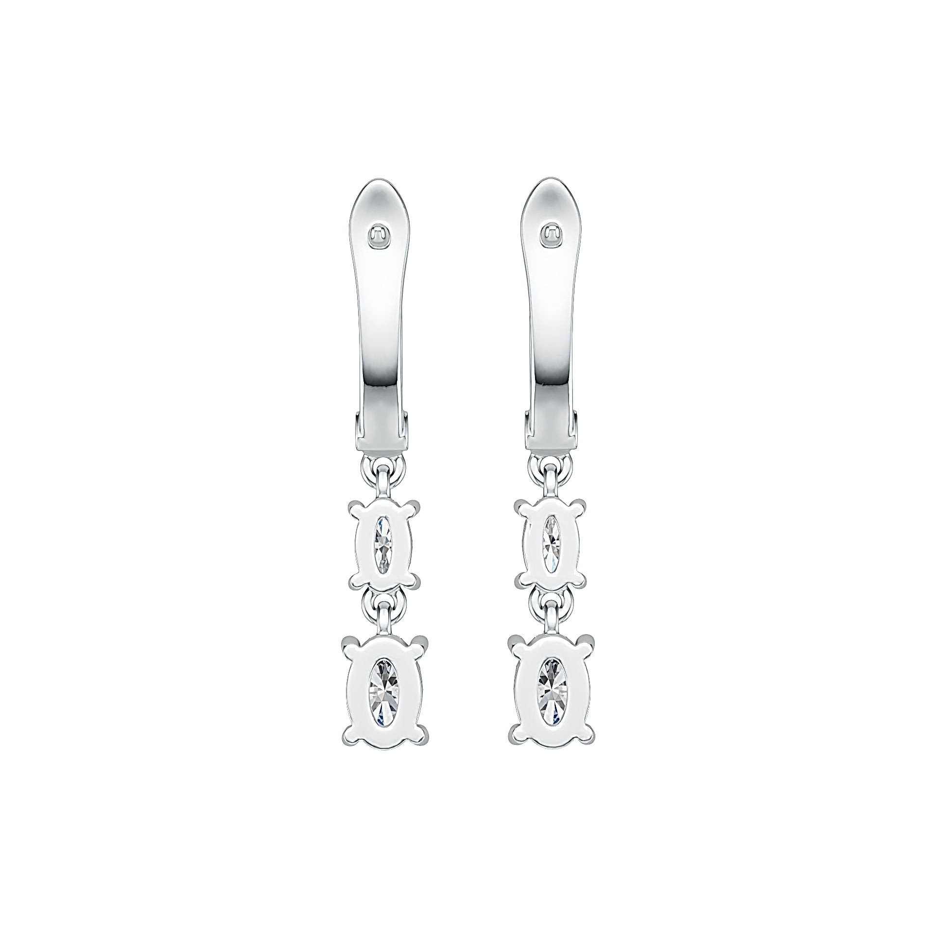 Sterling Silver Semi Mount Earrings Setting Oval OV 6X4mm OV 5X3mm DHJ