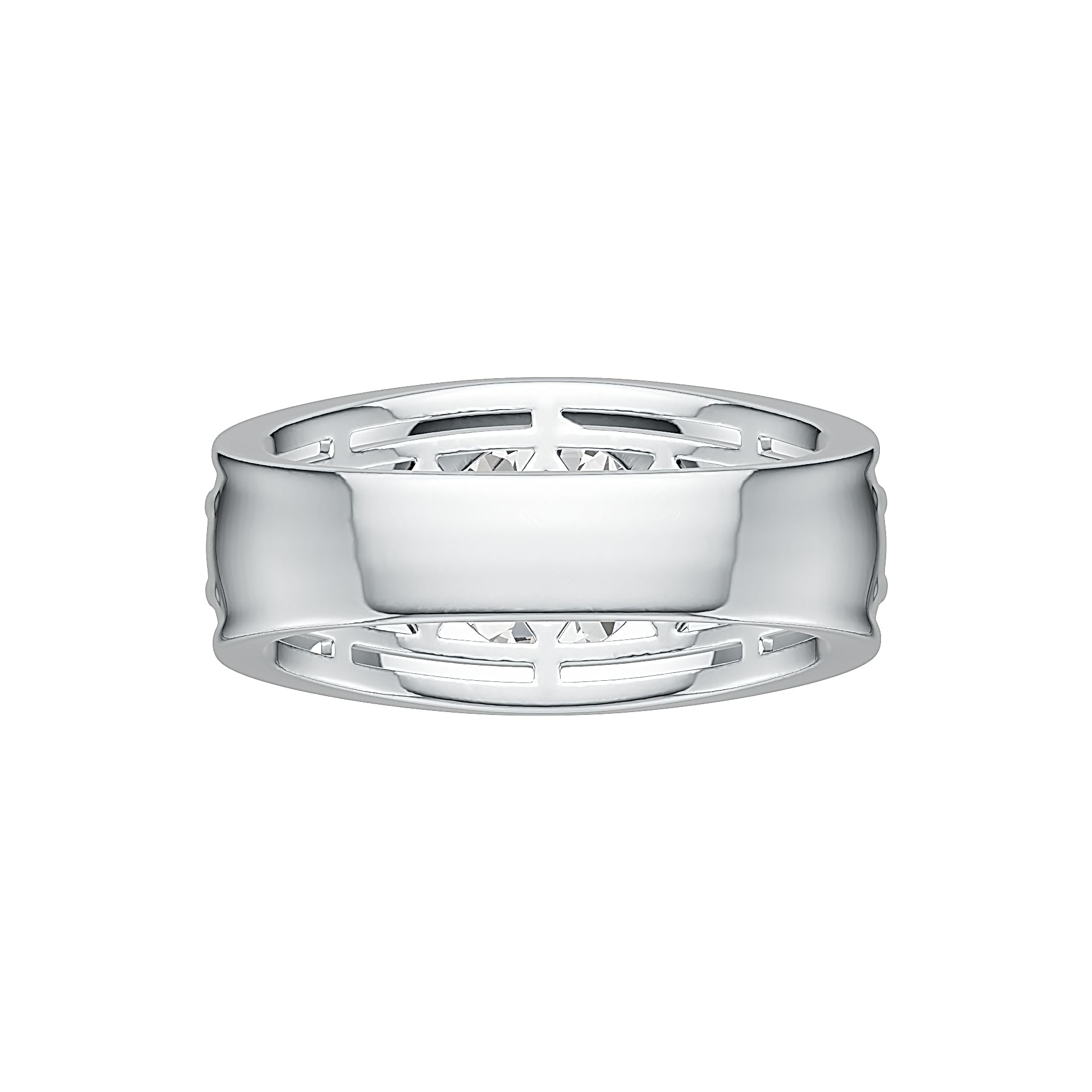 Sterling Silver Semi Mount Ring Setting Round RD 11x11mm Men's Ring Syzjewelry
