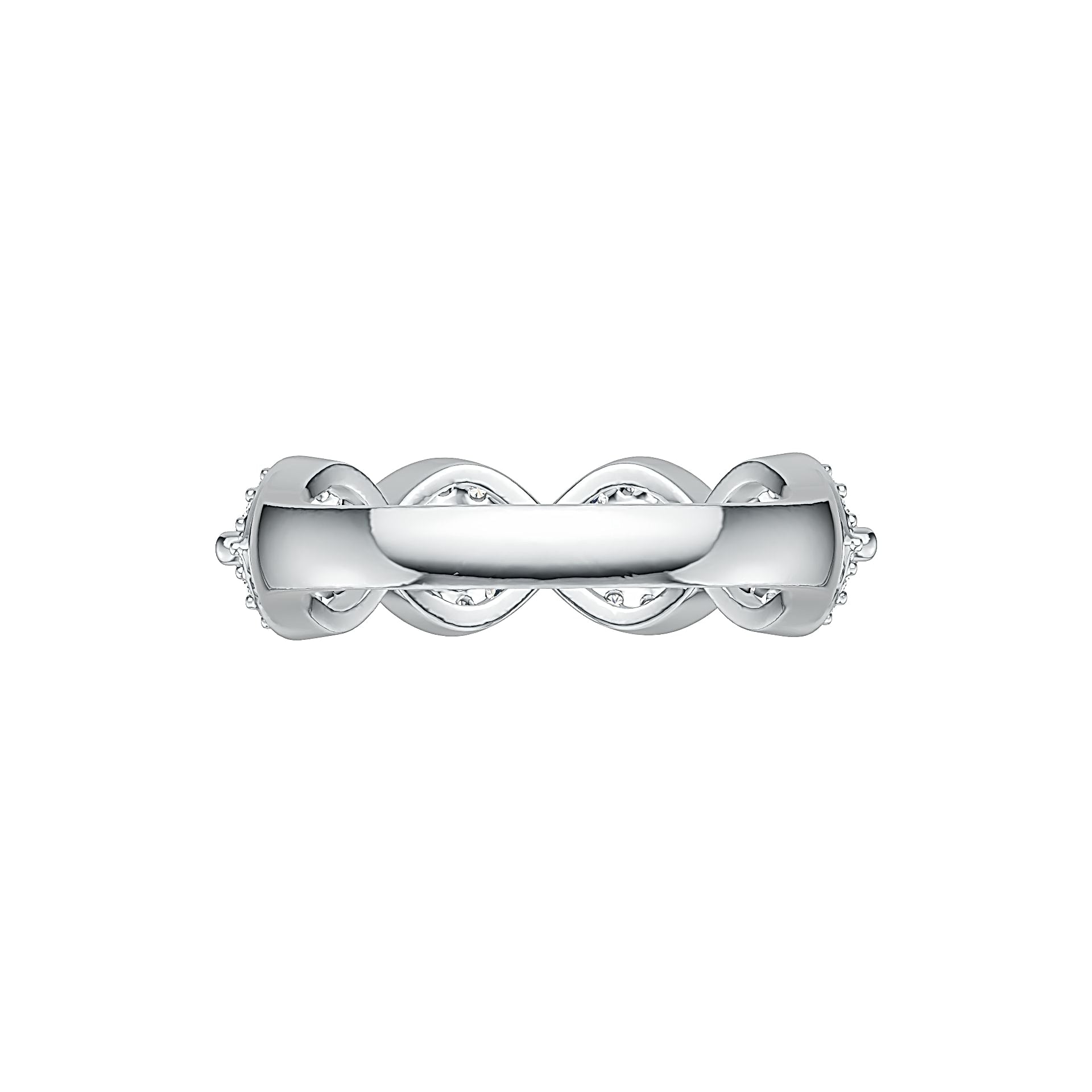 Sterling Silver Semi Mount Ring Setting Oval OV 4X3mm with White Topaz DHJ