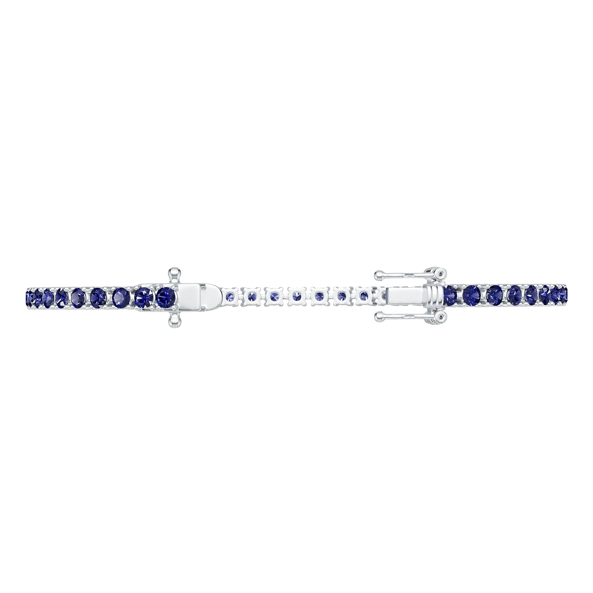 Sterling Silver Semi Mount Bracelet Setting Round RD 3x3mm 6-Inch DHJ