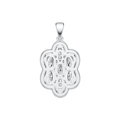 Sterling Silver Semi Mount Pendant Setting Oval OV 6X4mm DHJ