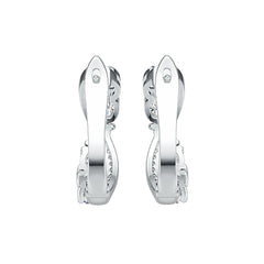 Sterling Silver Semi Mount Earrings Setting Oval OV 5X3mm with White Topaz Syzjewelry