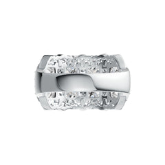 Sterling Silver Semi Mount Ring Setting Emerald OCT 4X4mm DHJ