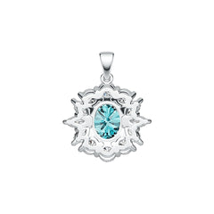 14K Gold Semi Mount Pendant Setting Oval OV 10X8mm MQ 5X2mm Diamond Accent DHJ