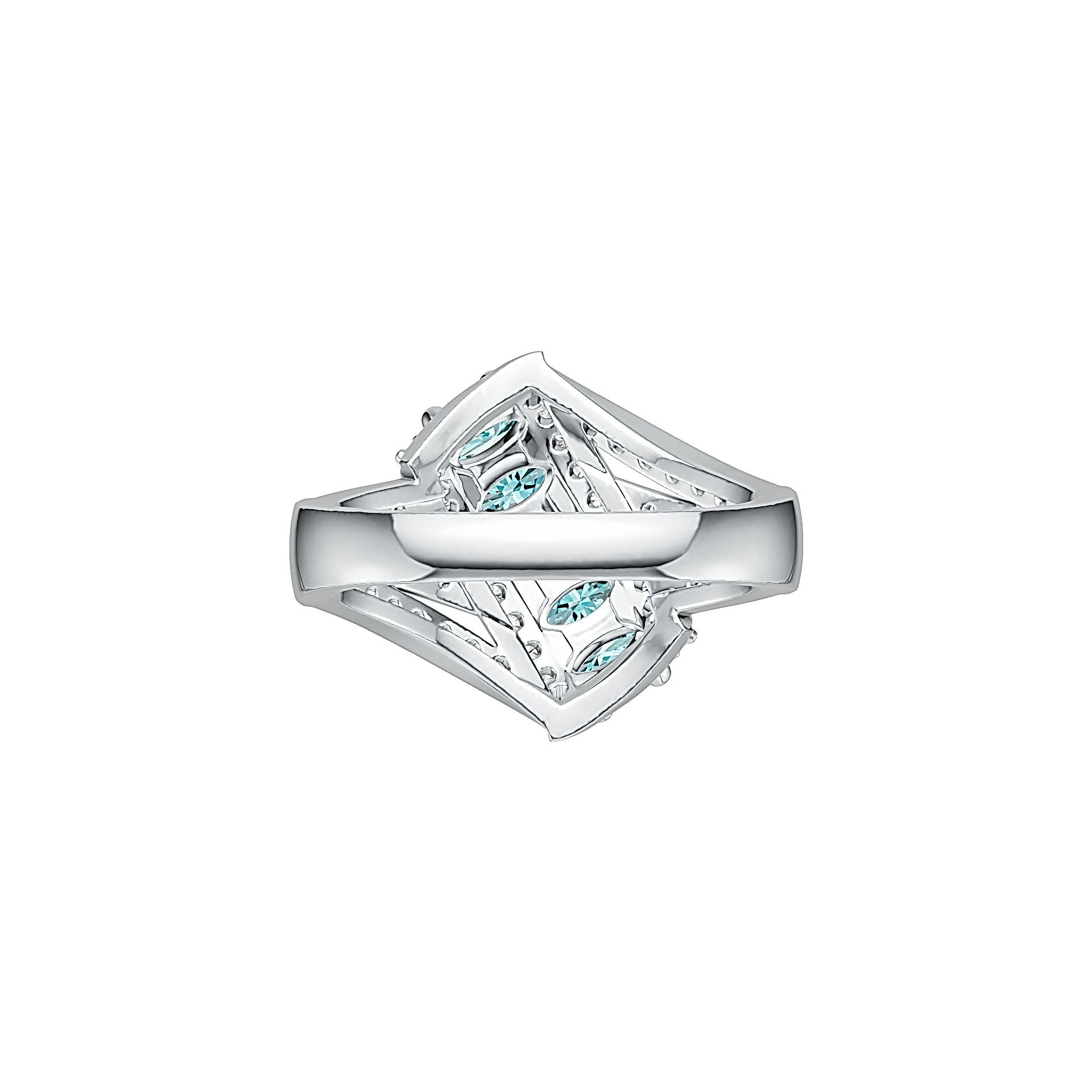 Sterling Silver Semi Mount Ring Setting Oval OV 5x3mm DHJ