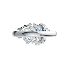 Sterling Silver Semi Mount Ring Setting Oval OV 6X4mm Syzjewelry