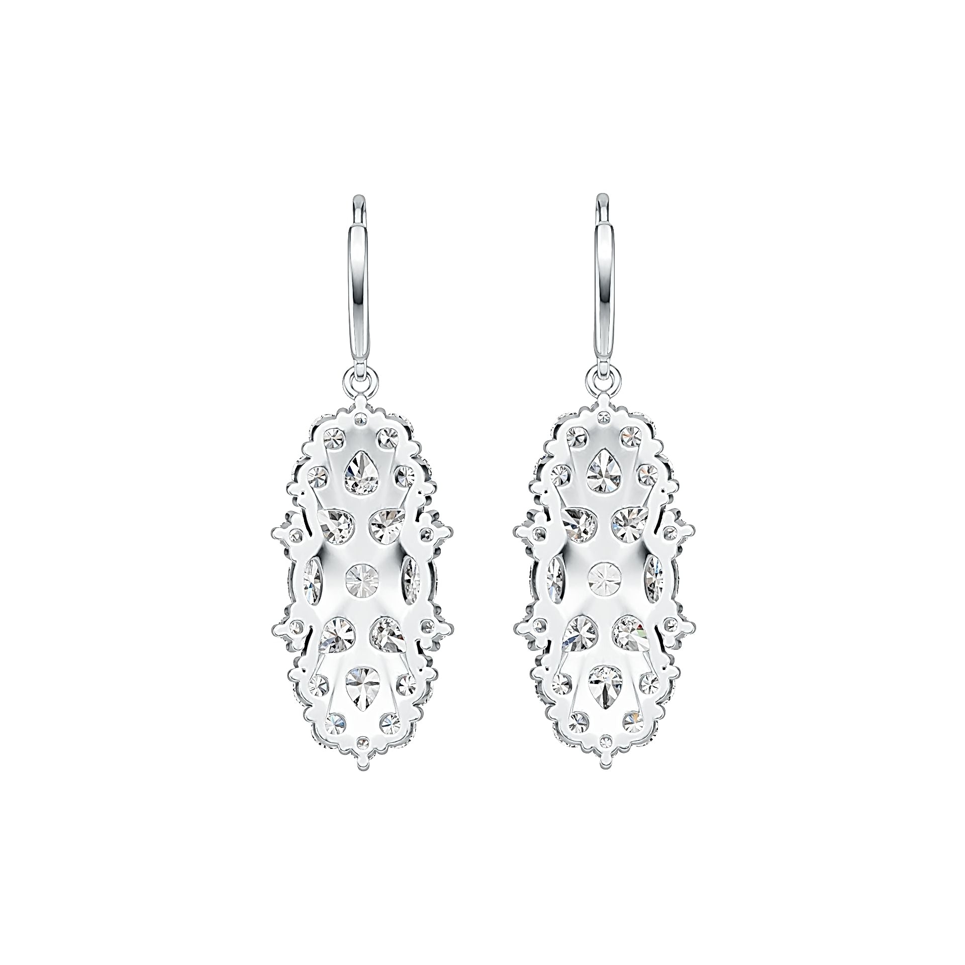 Sterling Silver Semi Mount Earrings Setting Pear PE 5x4mm DHJ