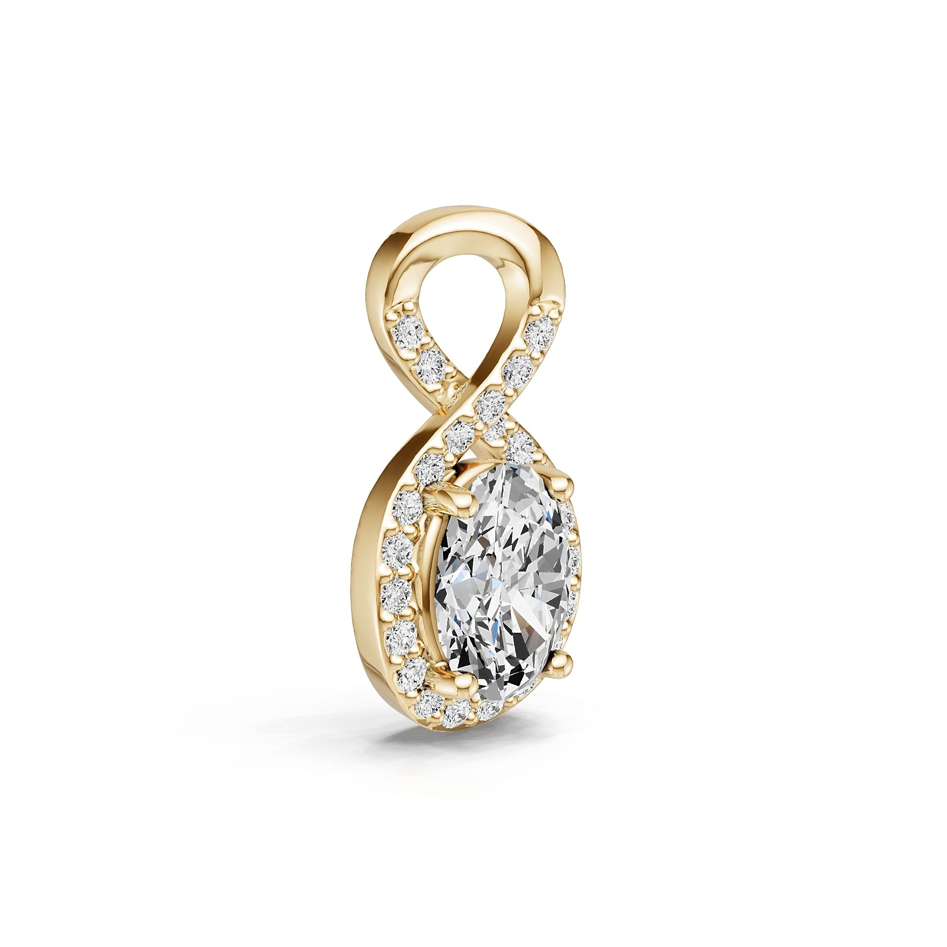 Sterling Silver Semi Mount Pendant Setting Oval OV 7X5mm Syzjewelry