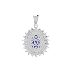 Sterling Silver Semi Mount Pendant Setting Oval OV 11X9mm Syzjewelry