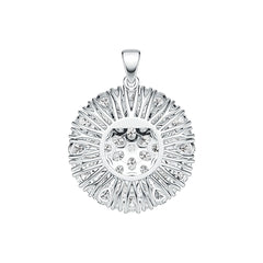 10K Gold Semi Mount Pendant Setting Pear PE 5X3mm Moissanite Accent DHJ