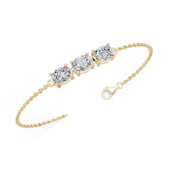 10K Gold Semi Mount Bracelet Setting Oval Ov 7x5mm Syz Jewelry