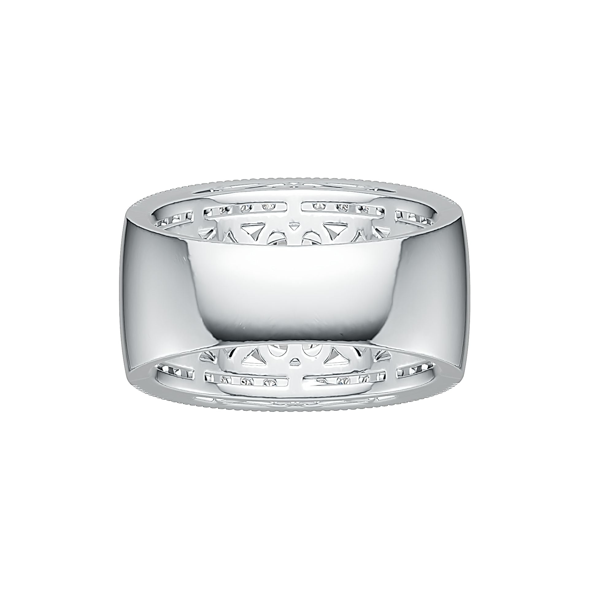 Sterling Silver Semi Mount Ring Setting Round RD 10x10mm DHJ