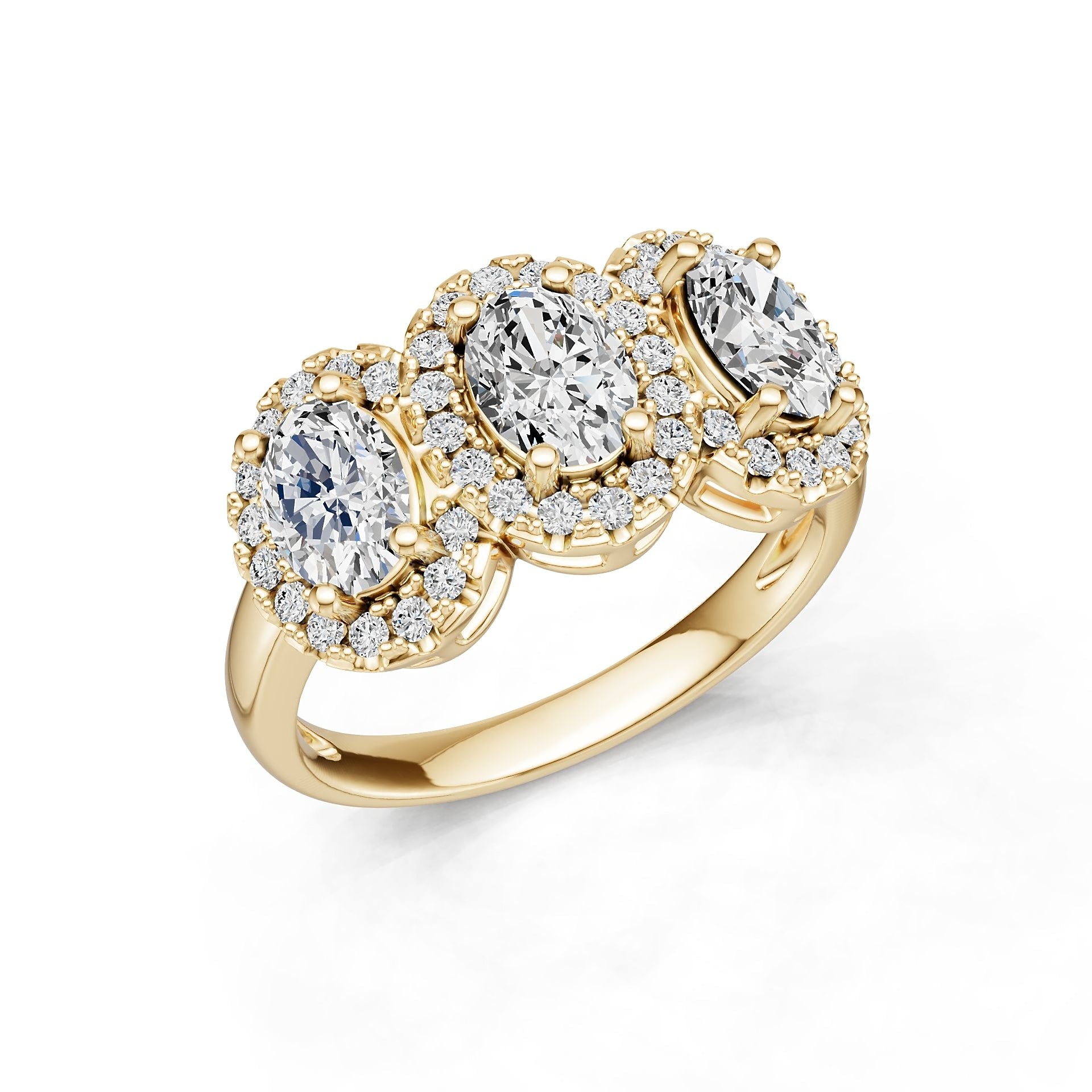 18K Gold Semi Mount Ring Setting Round Ro 5x5mm Diamond Accent Syz Jewelry