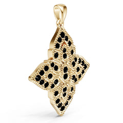 Platinum Semi Mount Pendant Setting Round Ro 2x2mm Diamond Accent Syz Jewelry