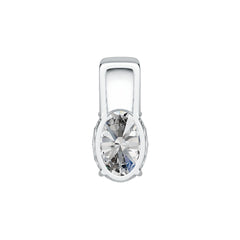 Sterling Silver Semi Mount Pendant Setting Oval OV 18x13mm DHJ