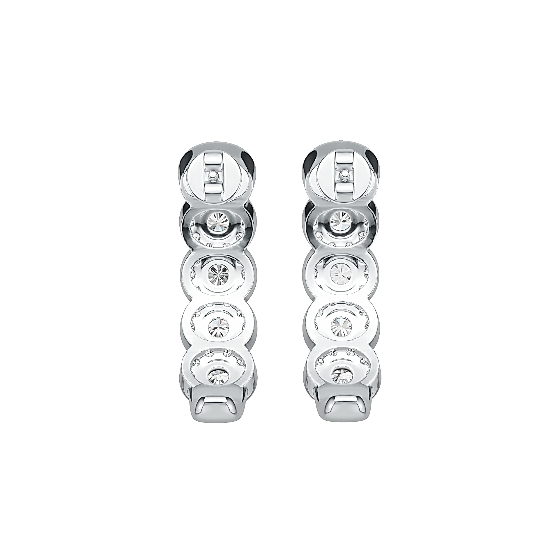 Sterling Silver Semi Mount Earrings Setting Round RD 3x3mm - Syzjewelry