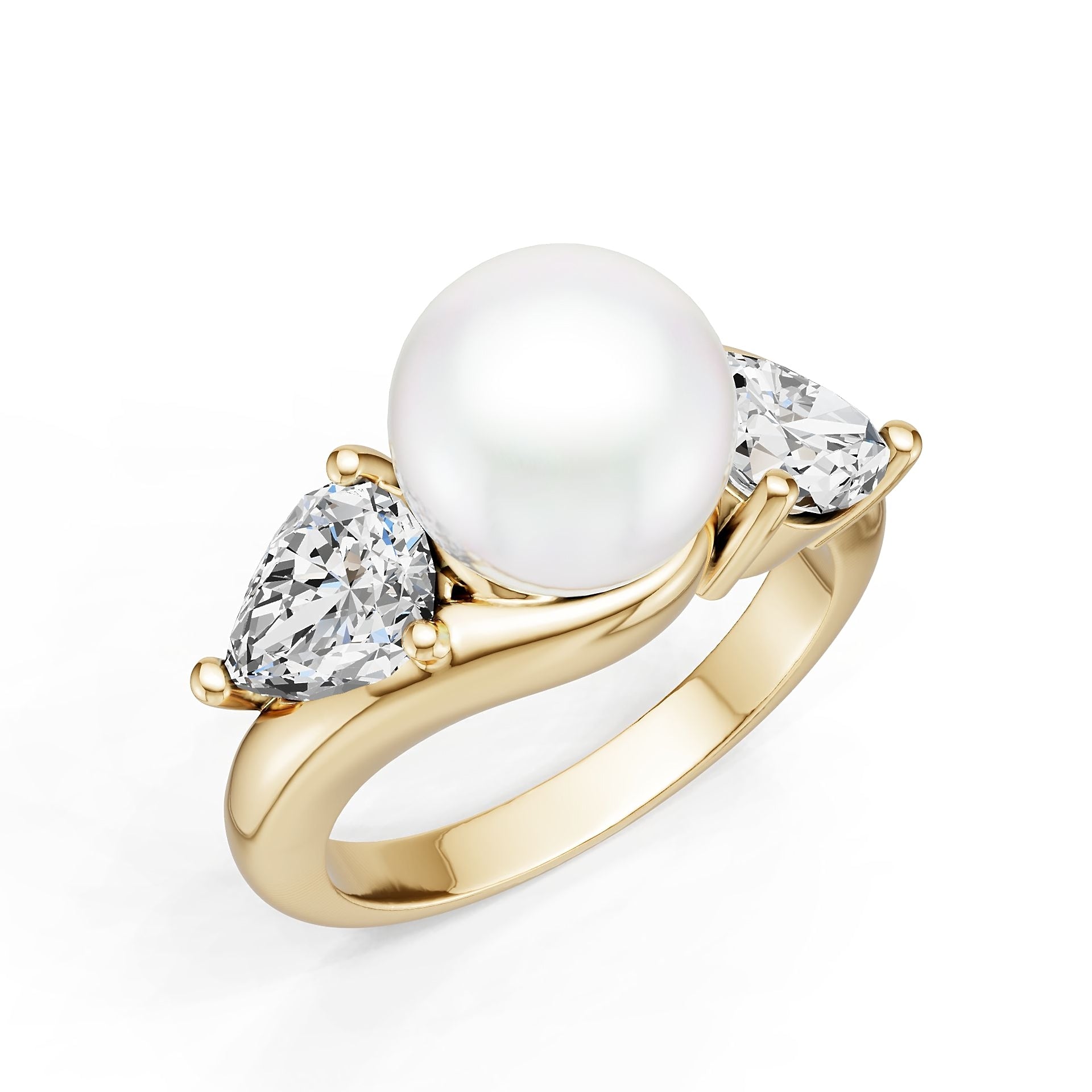 18K Gold Semi Mount Ring Setting Round Ro 2x2mm Syz Jewelry