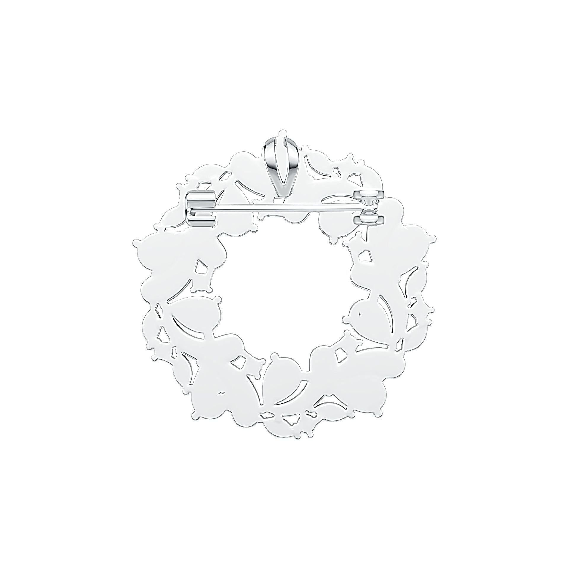 Sterling Silver Semi Mount Pendant Setting Pear PE 6x4mm MQ 4x2mm DHJ