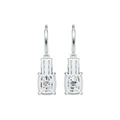Sterling Silver Semi Mount Earrings Setting Cushion CU 10X8mm DHJ