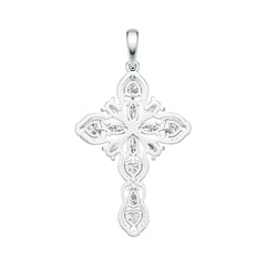 10K Gold Semi Mount Pendant Setting Marquise MQ 6X3mm PE 5X3mm HT 4X4mm Moissanite Accent DHJ