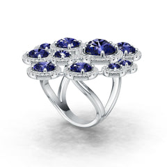 Sterling Silver Semi Mount Ring Setting Round Rd 9.5mm Syzjewelry