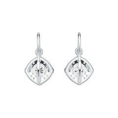 Sterling Silver Semi Mount Earrings Setting Round RD 6X6MM DHJ