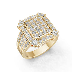 18K Gold Semi Mount Ring Setting Round Ro 2x1mm Syz Jewelry