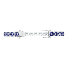 Platinum Semi Mount Bracelet Setting Round Ro 2x2mm Syz Jewelry