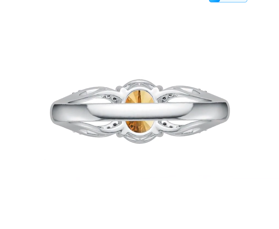 Sterling Silver Semi Mount Ring Setting Oval OV 9X7MM Split Shank Syzjewelry