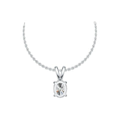 Sterling Silver Semi Mount Pendant Setting Oval OV 8X6mm DHJ