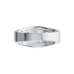 Men's Sterling Silver Semi Mount Ring Setting Cushion CU 8X8mm Bezel DHJ